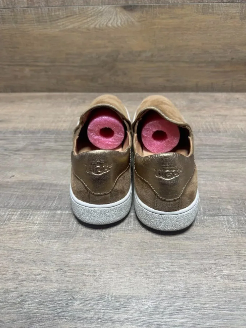 Uggs Jass Tan Suede Slip On Sneakers Women's Size 11